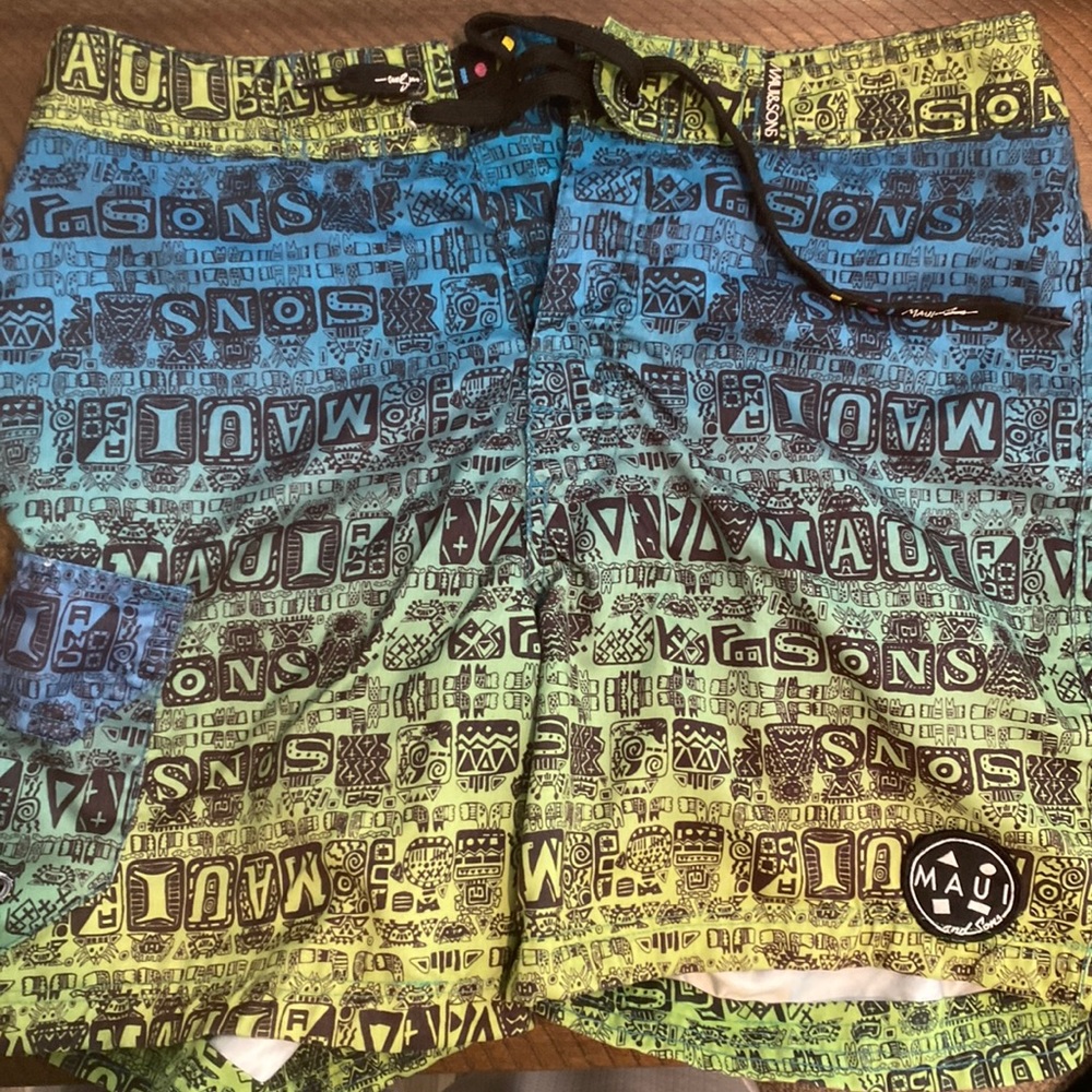 Maui and Sons board shorts, size medium.